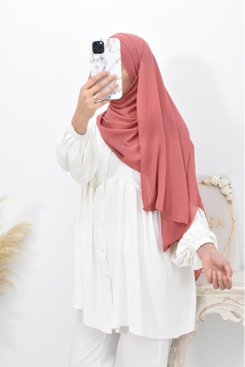 Inspiration hijab turc prêt à enfiler hijab simple bonnet croisé