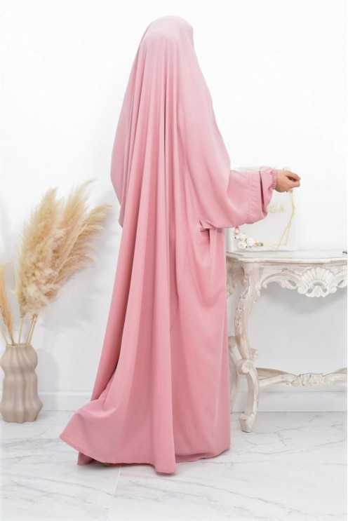 Jilbab une pièce long fluide et pas cher