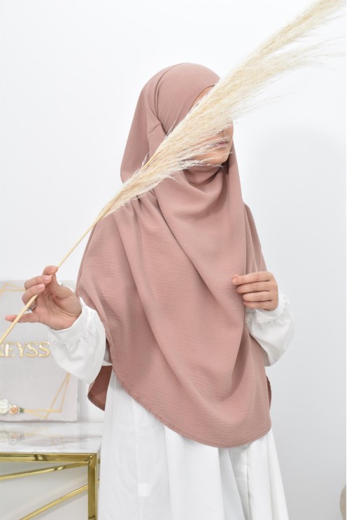 Long khimar rond fluide en jazz pas cher pour femme musulmane