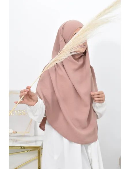 Long khimar rond fluide en jazz pas cher pour femme musulmane