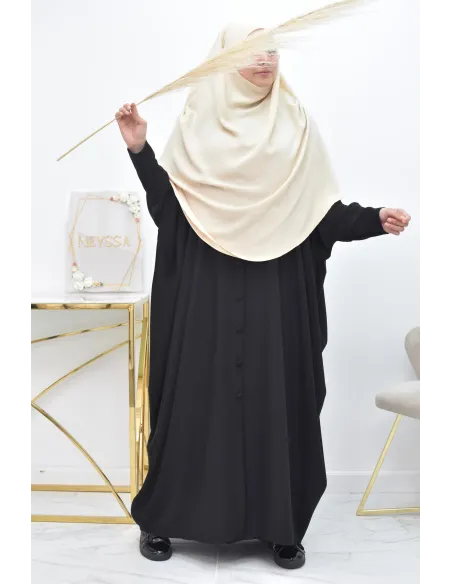 Long khimar rond fluide en jazz pas cher pour femme musulmane