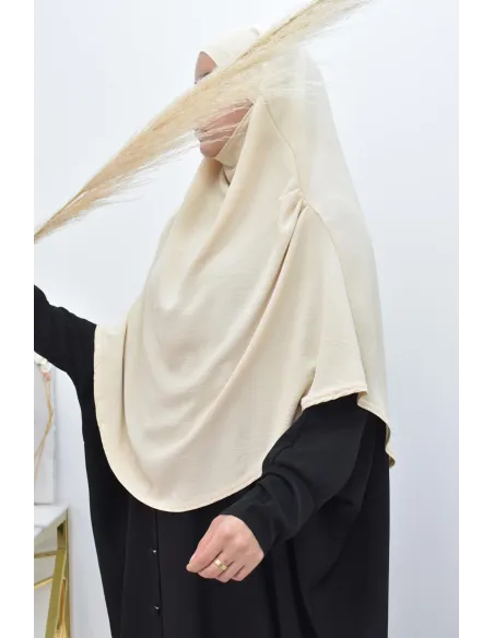 Long khimar rond fluide en jazz pas cher pour femme musulmane