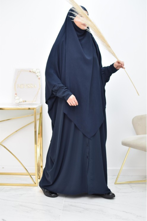 Long khimar pointu pour femme musulmane hijab légiféré