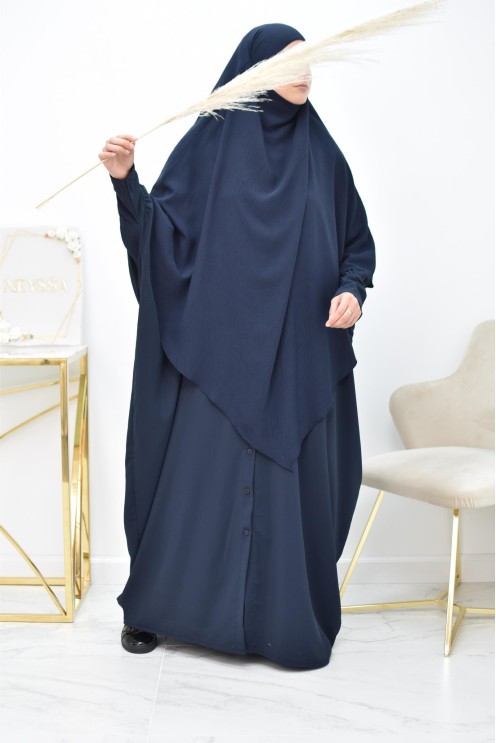 Long khimar pointu pour femme musulmane hijab légiféré