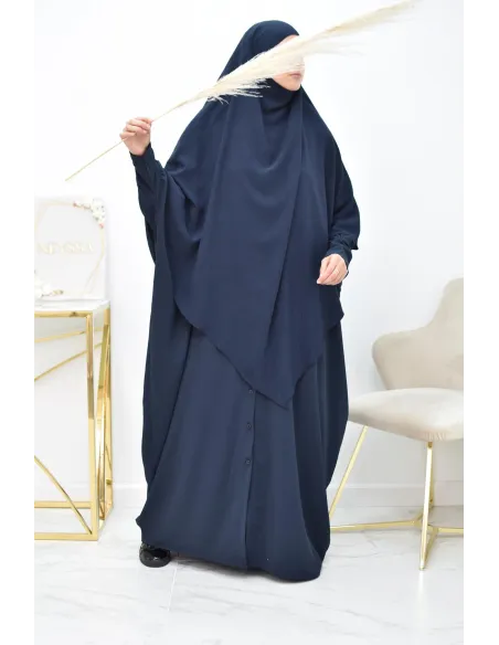 Long khimar pointu pour femme musulmane hijab légiféré