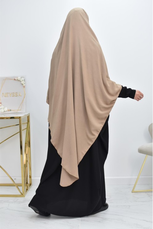 Long khimar pointu pour femme musulmane hijab légiféré