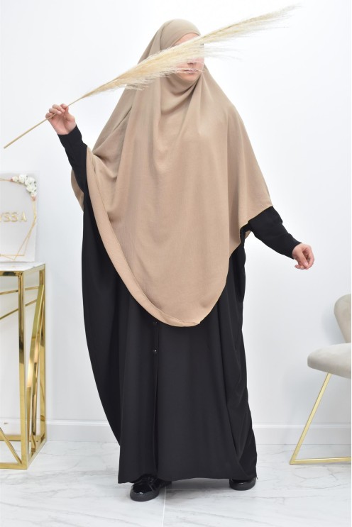 Long khimar pointu pour femme musulmane hijab légiféré