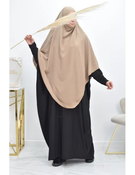 Long khimar pointu pour femme musulmane hijab légiféré