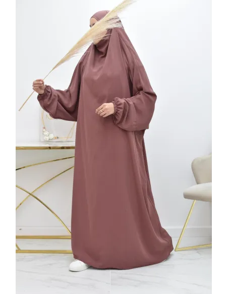 Jilbab une pièce long fluide et pas cher