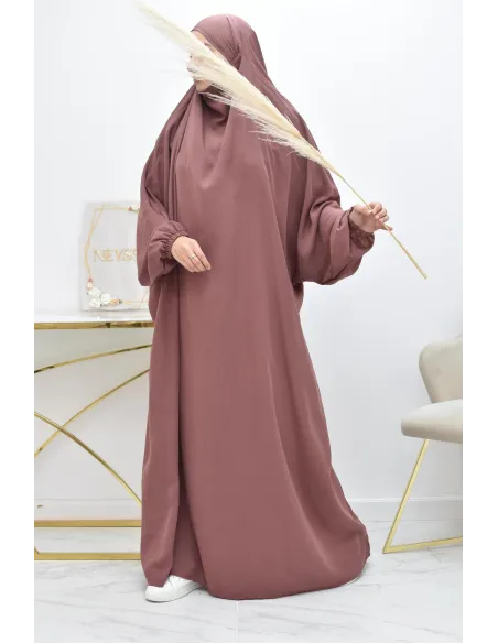 Jilbab une pièce long fluide et pas cher