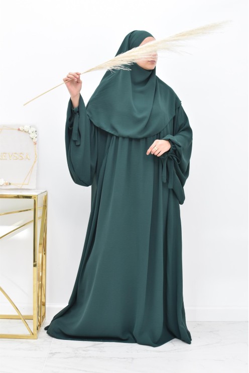 Khimar court rond fluide en jazz pas cher pour femme musulmane