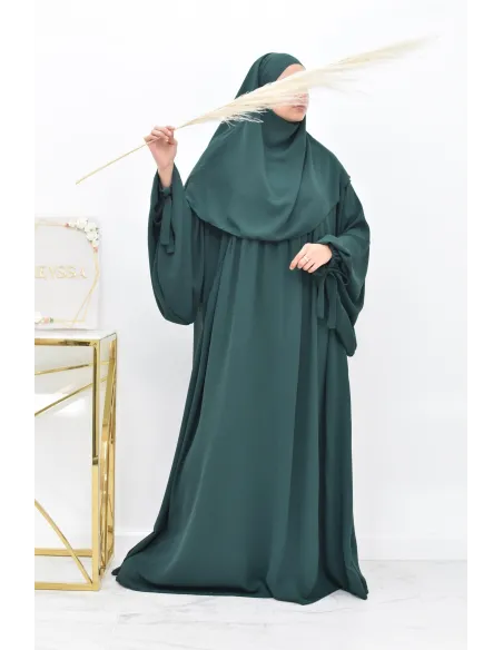 Khimar court rond fluide en jazz pas cher pour femme musulmane