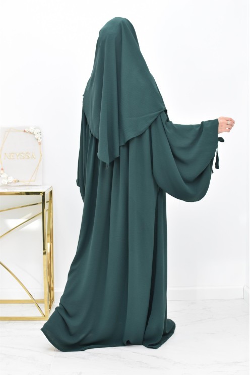 Khimar court rond fluide en jazz pas cher pour femme musulmane