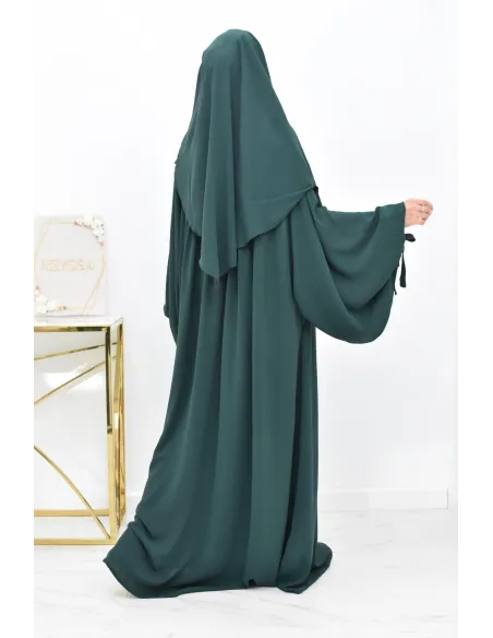 Khimar court rond fluide en jazz pas cher pour femme musulmane