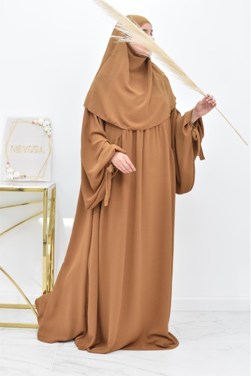 Khimar court rond fluide en jazz pas cher pour femme musulmane