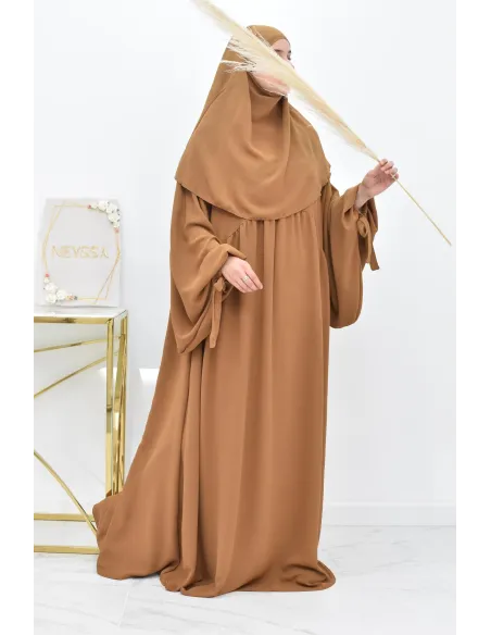 Khimar court rond fluide en jazz pas cher pour femme musulmane