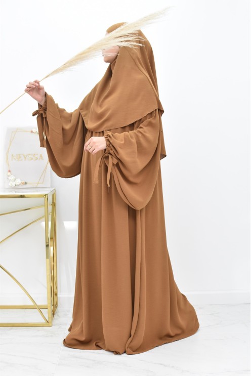 Khimar court rond fluide en jazz pas cher pour femme musulmane