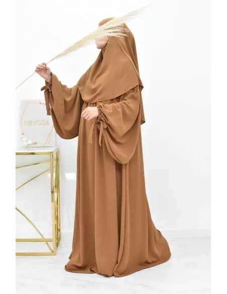 Khimar court rond fluide en jazz pas cher pour femme musulmane