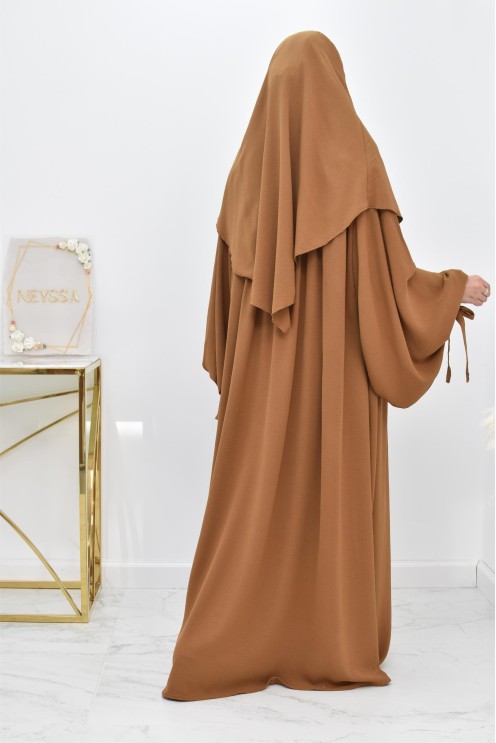 Khimar court rond fluide en jazz pas cher pour femme musulmane