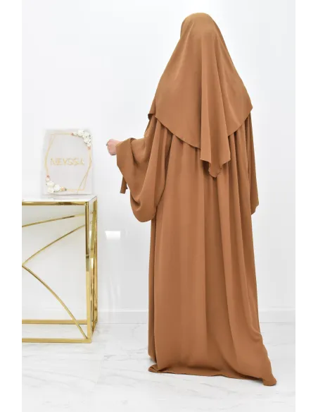 Khimar court rond fluide en jazz pas cher pour femme musulmane