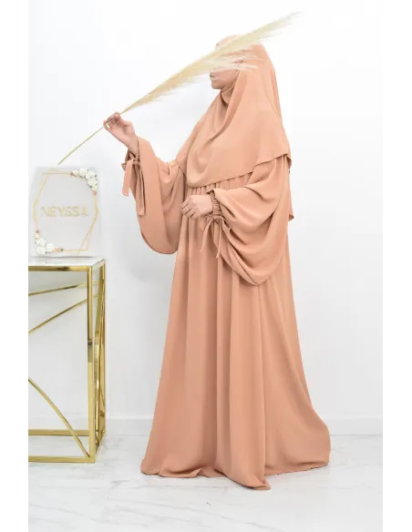 Khimar court rond fluide en jazz pas cher pour femme musulmane
