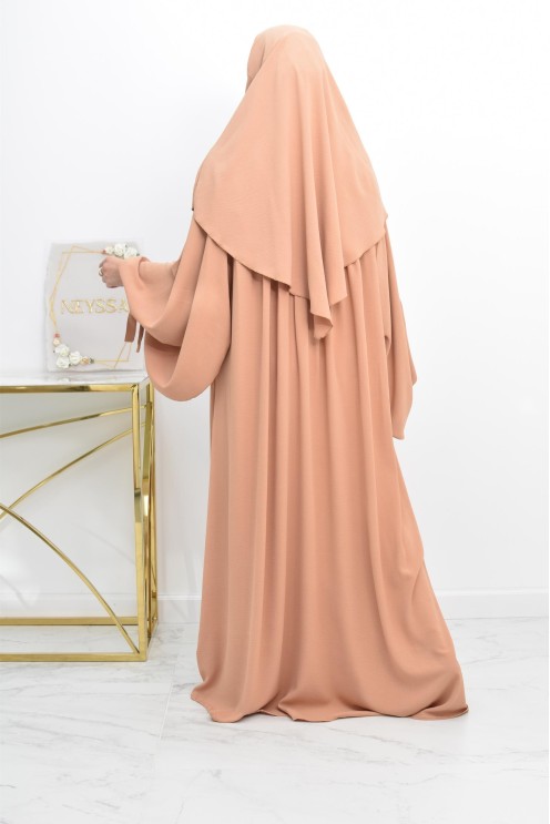 Khimar court rond fluide en jazz pas cher pour femme musulmane