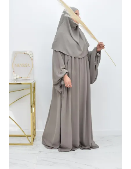 Khimar court rond fluide en jazz pas cher pour femme musulmane