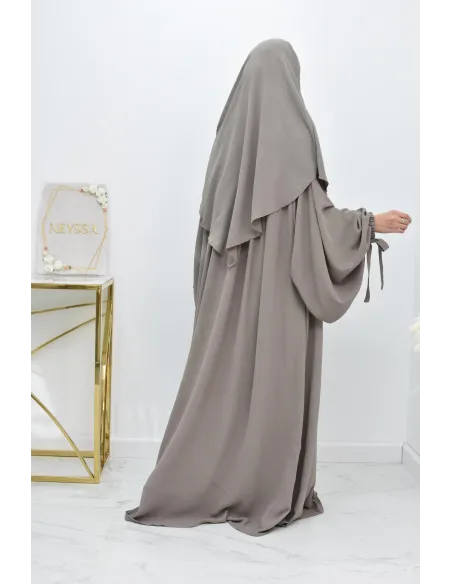 Khimar court rond fluide en jazz pas cher pour femme musulmane