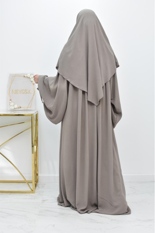 Khimar court rond fluide en jazz pas cher pour femme musulmane