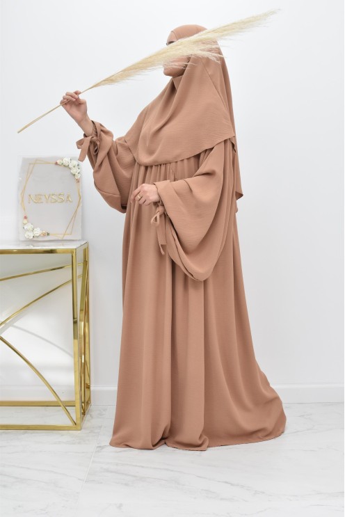 Khimar court rond fluide en jazz pas cher pour femme musulmane