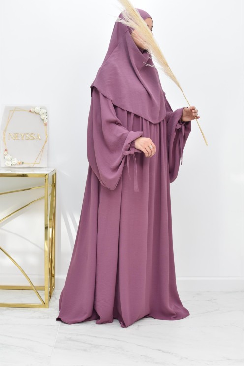 Khimar court rond fluide en jazz pas cher pour femme musulmane