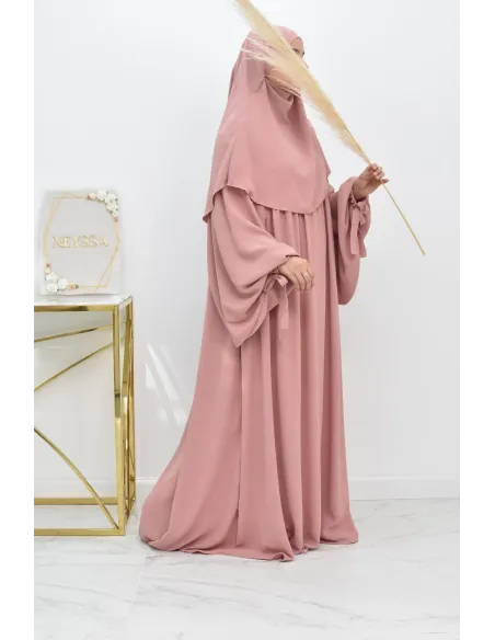 Cheap round flowing jazz khimar for muslim woman