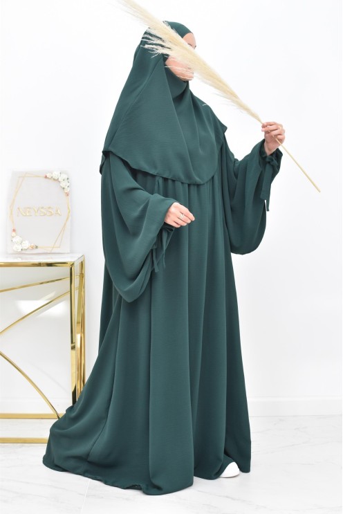 Khimar court rond fluide en jazz pas cher pour femme musulmane