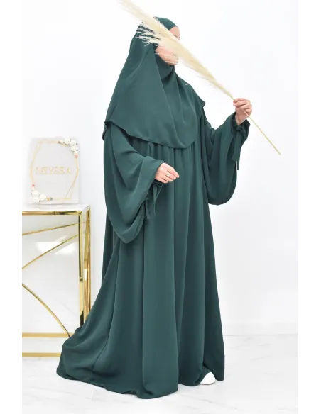 Khimar court rond fluide en jazz pas cher pour femme musulmane