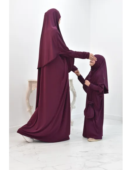 Abaya Gebetsschmetterling mit integriertem Hijab und Tasche zum besten Preis