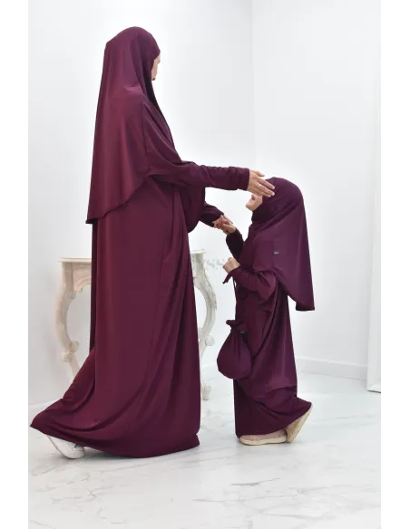 Abaya Gebetsschmetterling mit integriertem Hijab und Tasche zum besten Preis