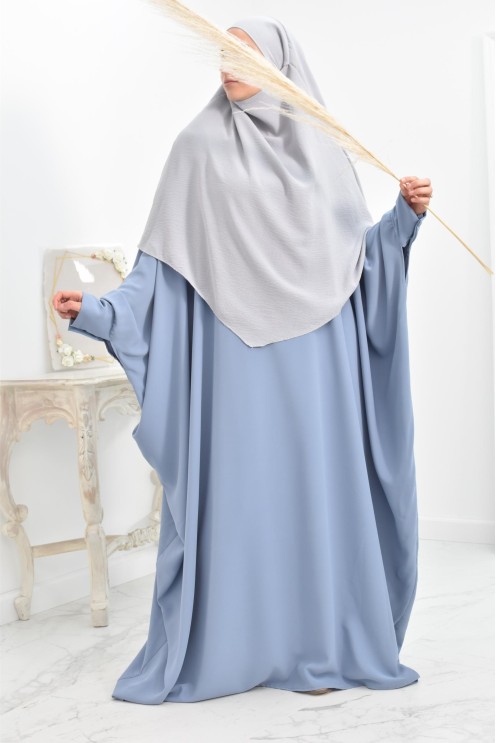 Long khimar 2 voiles  Jazz pour femme musulmane voilée