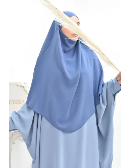Long khimar 2 voiles  Jazz pour femme musulmane voilée