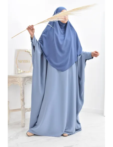Long khimar 2 voiles  Jazz pour femme musulmane voilée