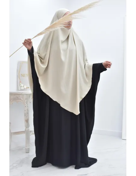 Long khimar pointu pour femme musulmane hijab légiféré