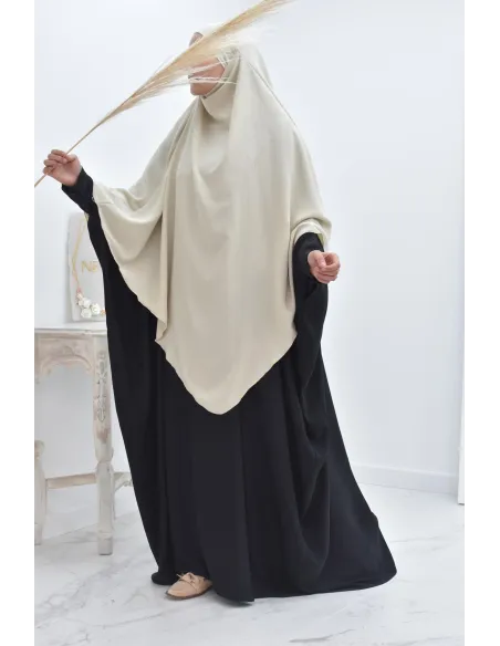 Long khimar pointu pour femme musulmane hijab légiféré