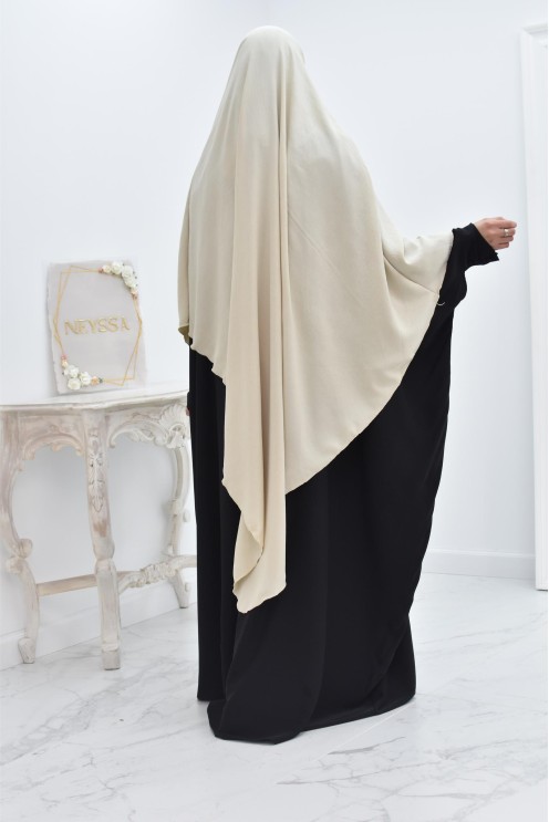 Long khimar pointu pour femme musulmane hijab légiféré
