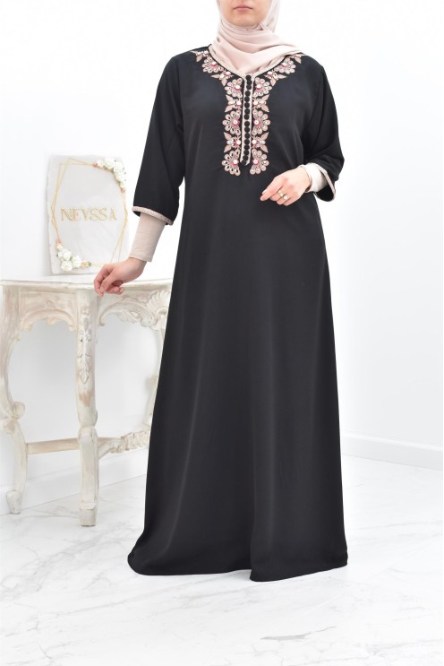 Gandoura tradition style moroccan frieze abaya aïd el fitr aïd adha
