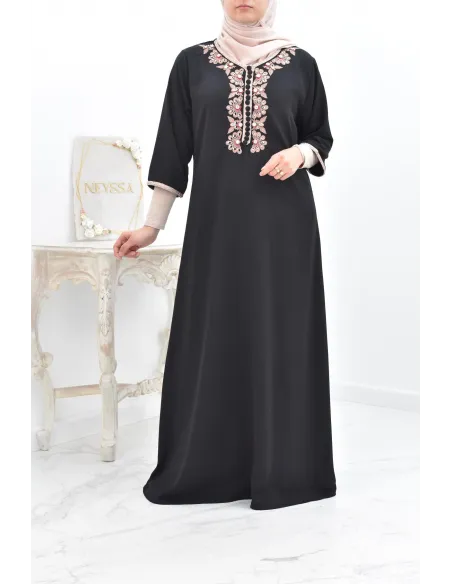 Gandoura tradition style moroccan frieze abaya aïd el fitr aïd adha
