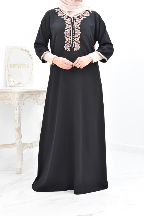 Gandoura tradition style moroccan frieze abaya aïd el fitr aïd adha