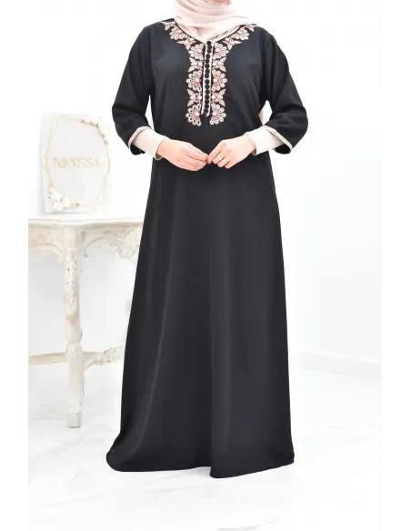 Gandoura tradition style moroccan frieze abaya aïd el fitr aïd adha