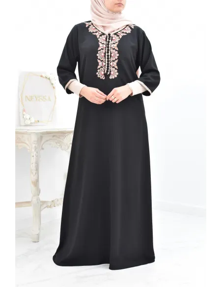 Gandoura tradition style moroccan frieze abaya aïd el fitr aïd adha