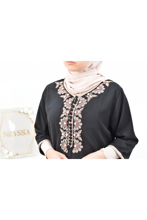 Gandoura tradition style moroccan frieze abaya aïd el fitr aïd adha