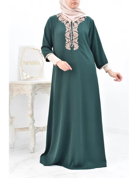 Gandoura tradition style frise marocaine abaya aïd el fitr aïd adha