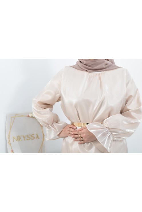 Langer Mastour leuchtend ausgestellter Schnitt verschleierte Frauen